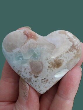 Flower Agate Palm Stone (FA603)